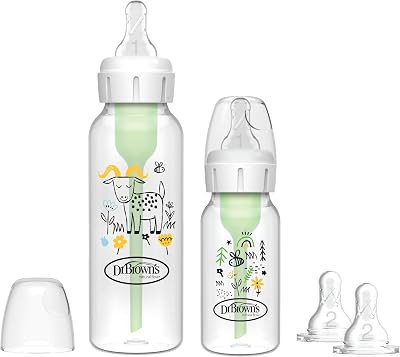 Dr Brown's Natural Flow Anti-Colic Options+ Narrow Baby Bottle Sampler Kit