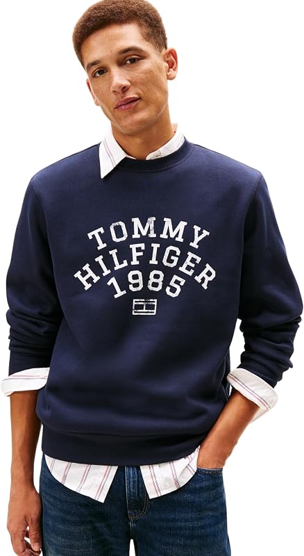 Sweatshirt masculino Archive com gola redonda, azul (Desert Sky), S — foto 1 de 5