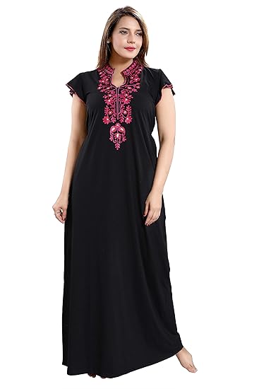 100% Hosiery Cotton Nighty for Women (Available in Multicolour)