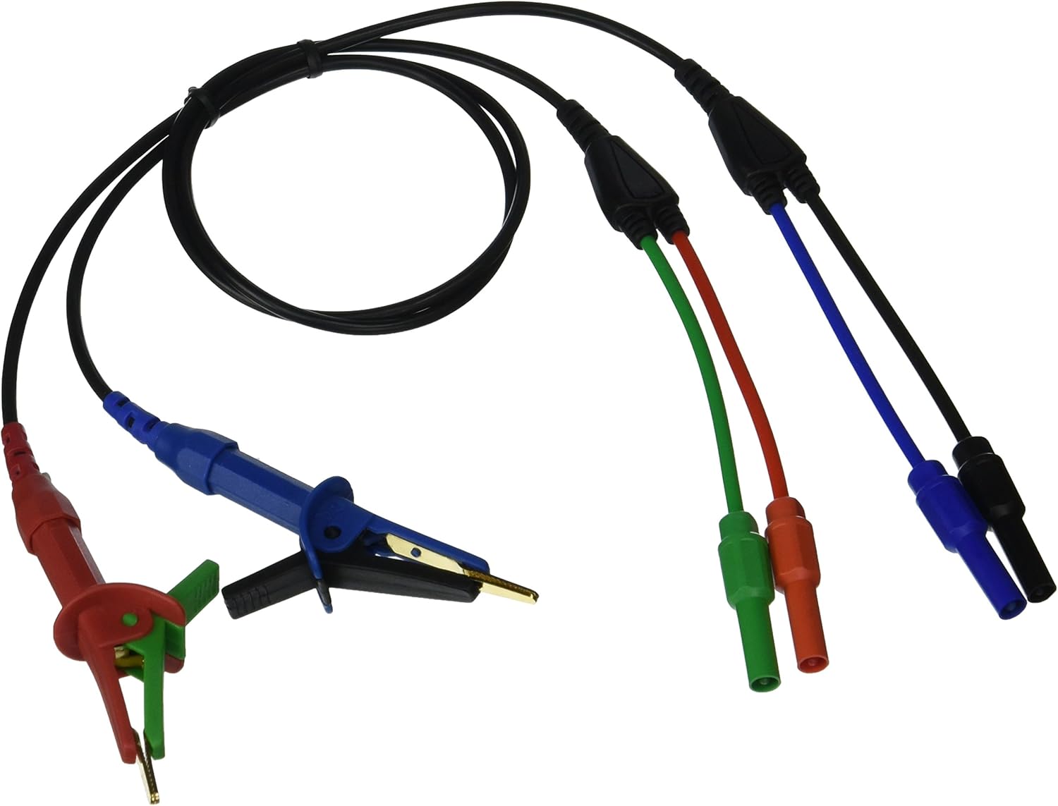 Extech 380565 Test Leads with Kelvin Clips for Milliohm Meter Model