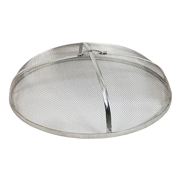 Sunnydaze 30 Inch Stainless Steel Fire Pit Spark Screen Sunnydaze