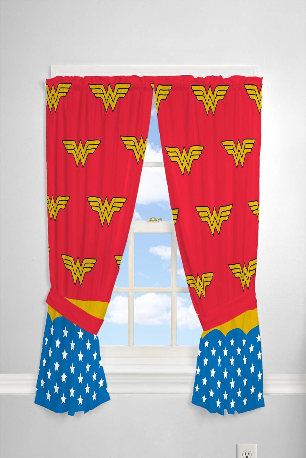 Window Panel Wonder Woman Set of 2 Panels
