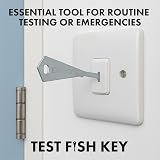 EVOGES Replacement Test Fish Key for Emergency Light Grid Switches (Pack of 5) view 3