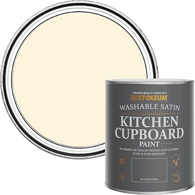 Rust-Oleum Kitchen Cupboard Paint Cream Clotted Cream 750ml Satin