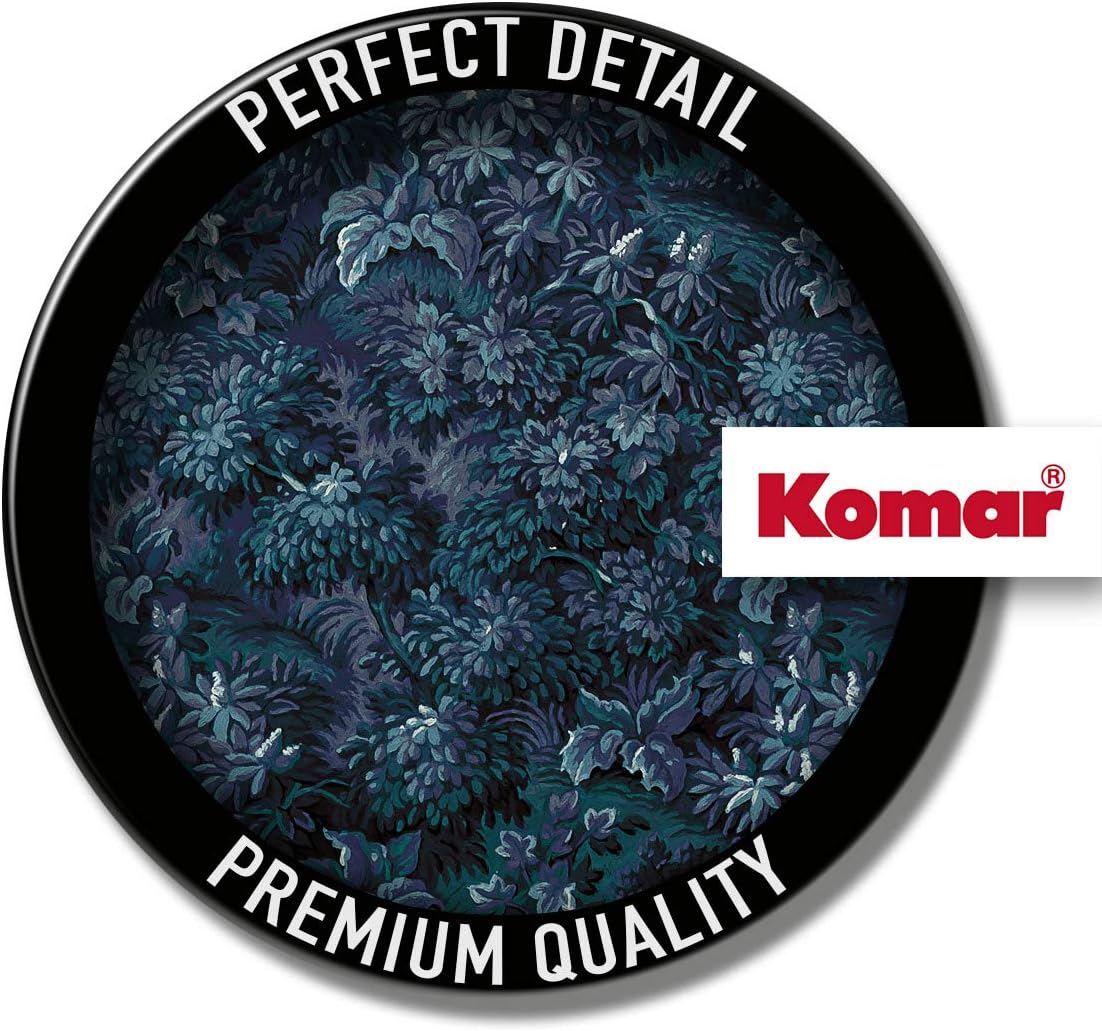 Komar D1-038 Dot, selbstblebende Vlies Fototapete Self-Adhesive and Round Photo Wallpaper, Blue, White, Größe: 125 x 125 cm - Image 4