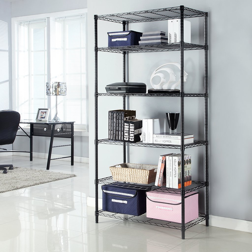LANGRIA 6 Tier Garage Shelving Shelving Unit, Storage Rack Garage Shelf