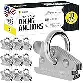 DC Cargo Mall Extra Heavy Duty Steel O-Ring (Pack of 10) 6000Lbs Break Strength - E Track Accessories Tie-Down Anchors for E-Track Tie-Down System