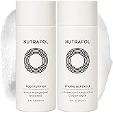 Nutrafol Shampoo and Conditioner, Full of Strength Gift Set in Travel Size, Cleanse and Protect Hair and Scalp, Improves Hair Volume, Strength and Texture, Physician-formulated - 2 Fl Oz Bottles
