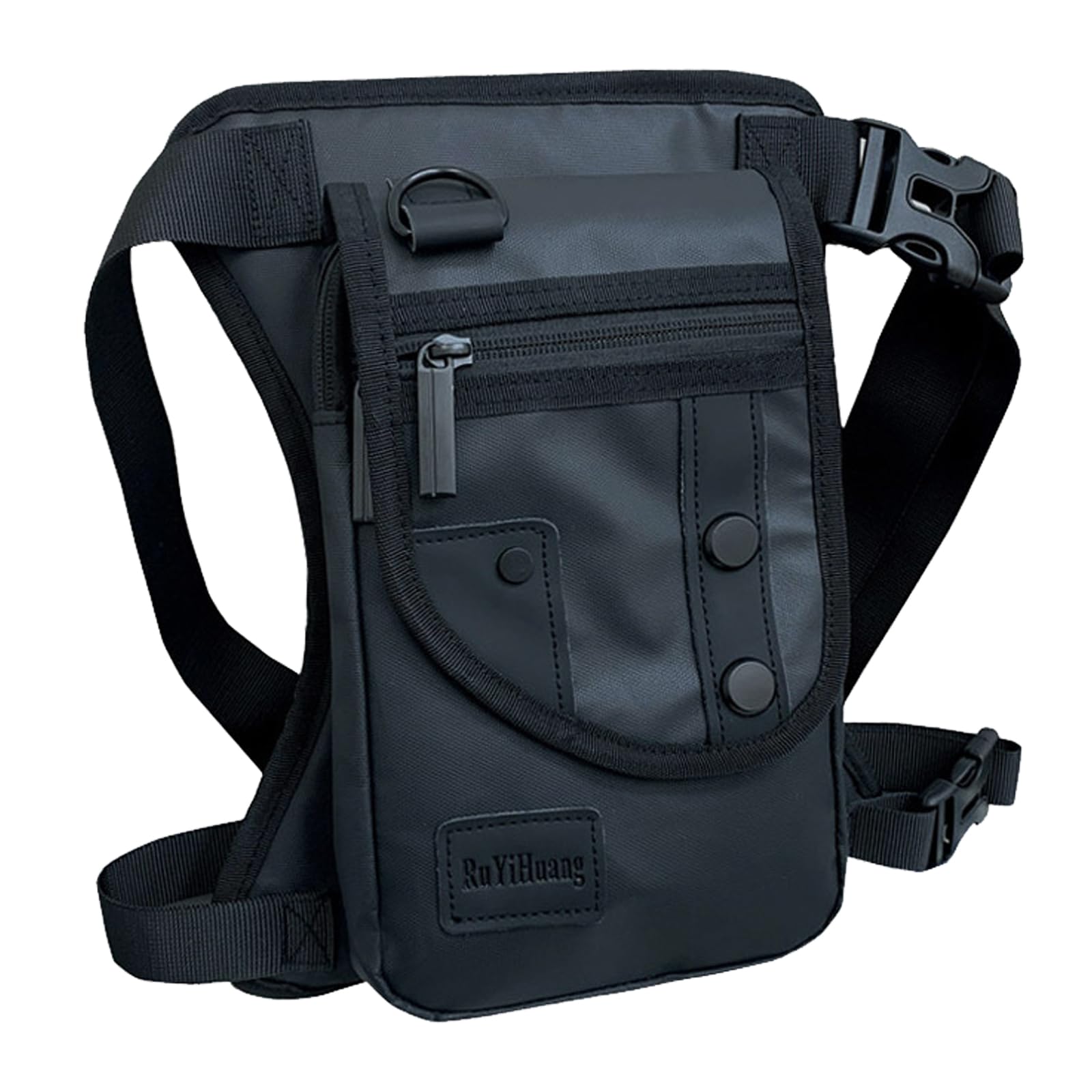 JSTHHTT Waist Bag, Hiking Waist Pack, Waterproof Hip Bag, Adjustable Belt Waistpacks, for Outdoors, Sport, Travel, Cycling, Running(Black)