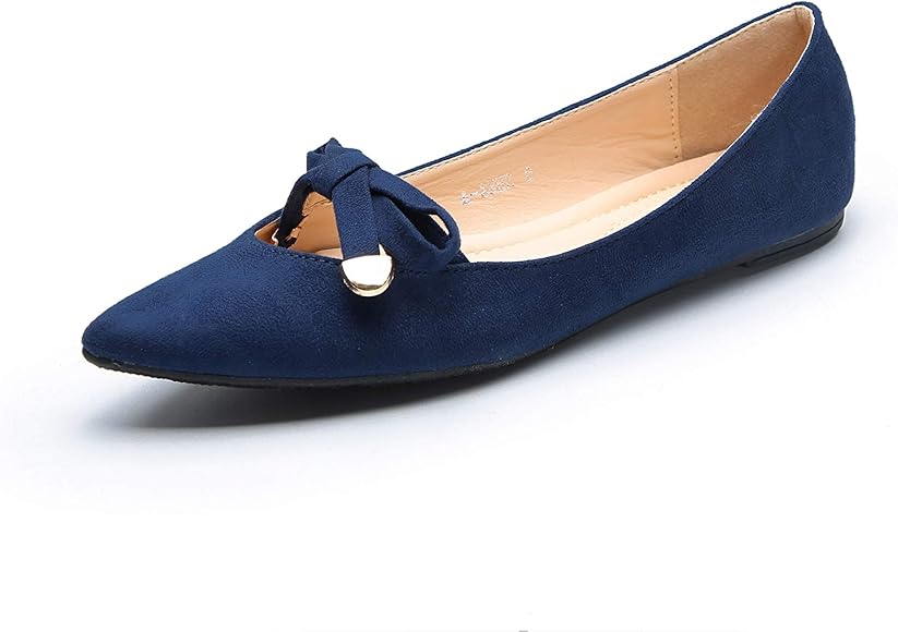 womens navy flat shoes