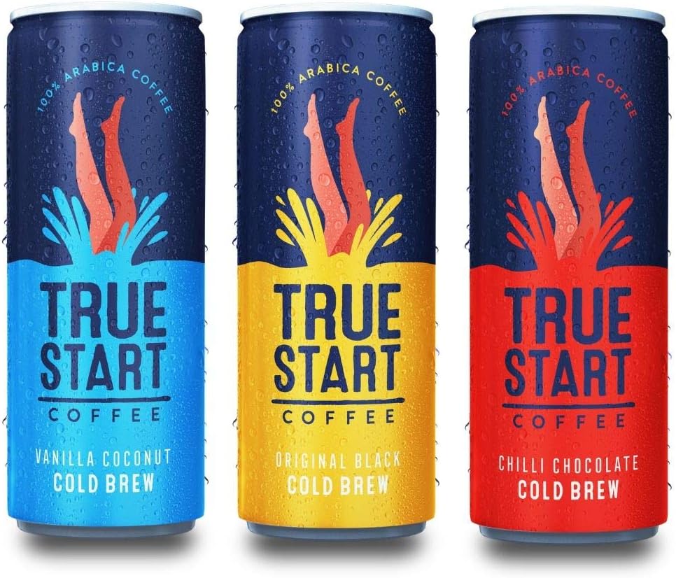 TrueStart Cold Brew Coffee - Mixed Pack - 3X 250ml Cans
