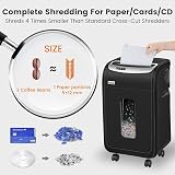 VidaTeco 18-Sheet Micro Cut Shredder 60 Min Heavy Duty 30L Basket view 6