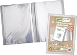 eco-eco A2 50% Recycled 20 Pocket Clear Presentation Display Book view 2