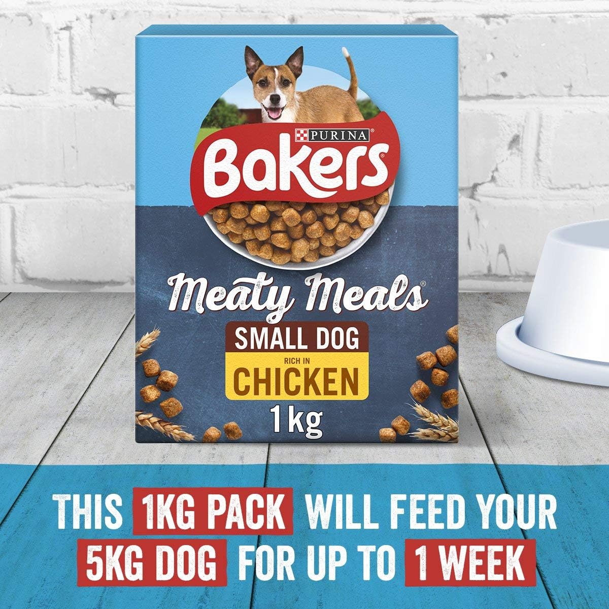 Bakers Meaty Meals Small Dog Dry Dog Food Chicken 1kg (Pack of 4), 250 g (Pack of 4) - Image 3