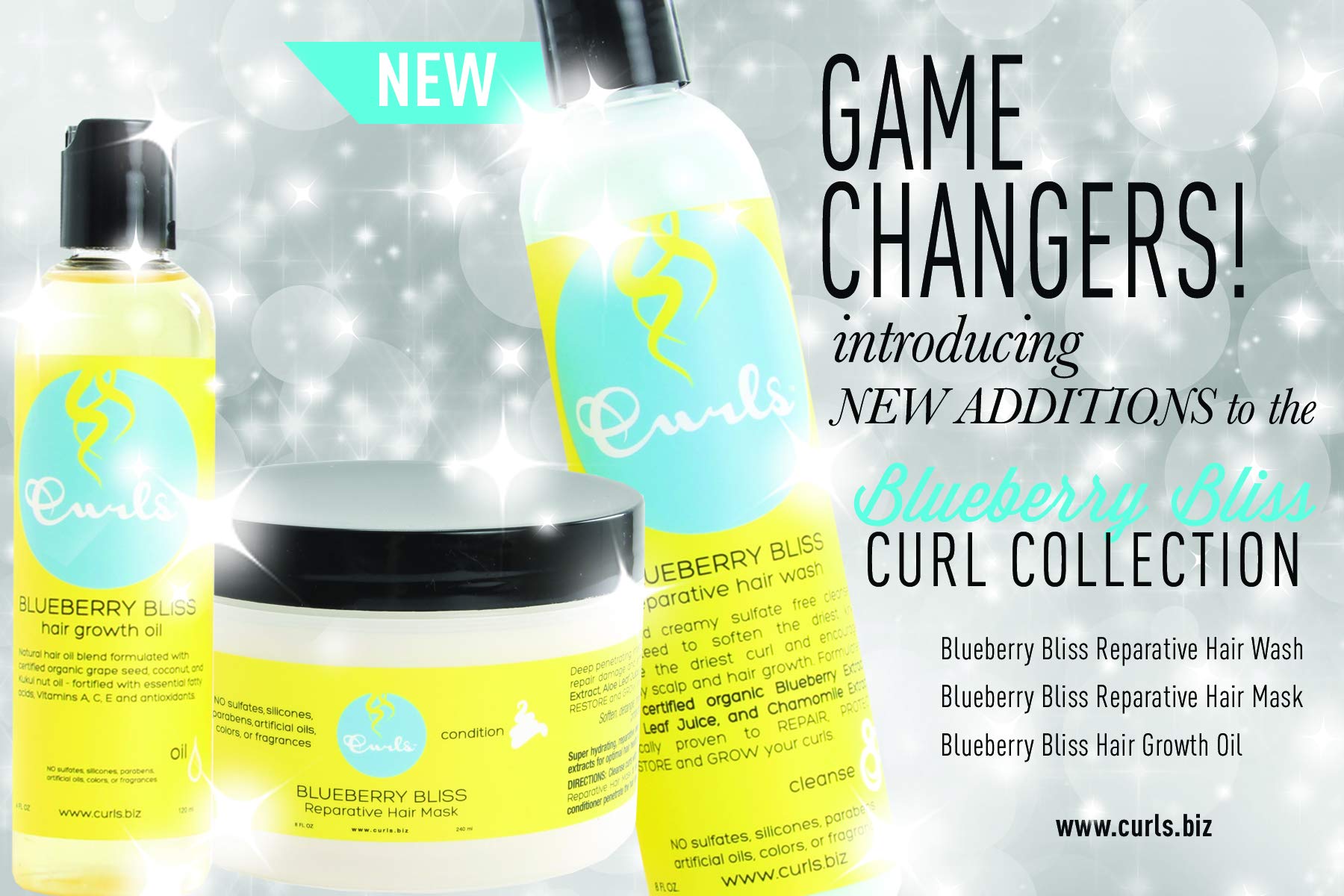 Curls Blueberry Bliss Reparative Hair Wash Leave In Conditioner