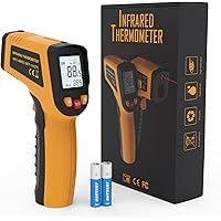 KNINE OUTDOORS Infrared Thermometer Laser Temperature Gun, -58℉ to 1112℉, Single Laser Targeting, Distance to Spot Ratio 12:1