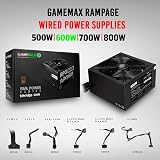 GameMax 600W Rampage Power Supply 80 Plus Bronze APFC Japanese Tk Capacitor view 6