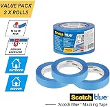 ScotchBlue Multi-Surface Premium Masking Tape 24 mm x 41 m Pack of 3 view 4