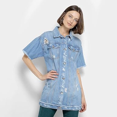 camisa com colete feminino