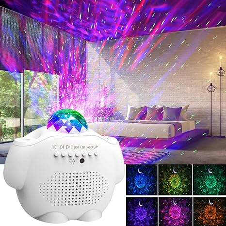 Star Projection Lights Apply To Kids Bedroom Ceiling Star Projector Night Light Jior Bluetooth Star Projection Light 48 Lighting Modes Black Starry Projector With Remote Control Musical Instruments Live Sound Stage