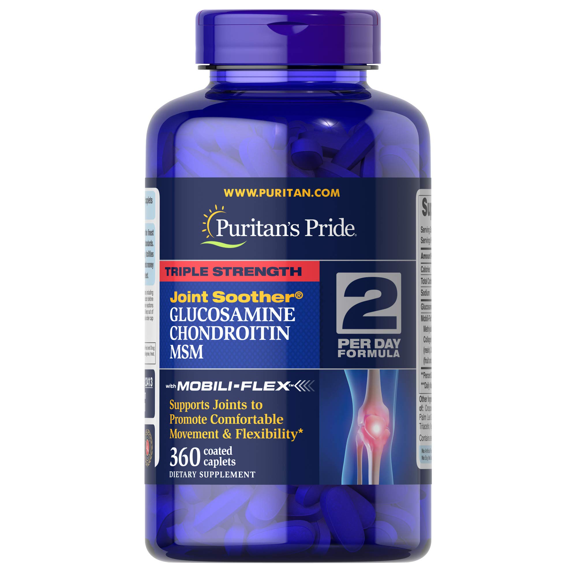 Puritan's Pride Triple Strength Glucosamine, Chondroitin & MSM Joint