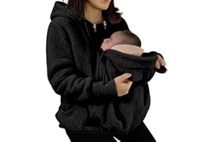 GENERIC Baby Wearing Jacket Women Winter Warm Fleece Maternity Coats Full Zip 3 in 1 Babywearing Jackets Pregnancy Clothes