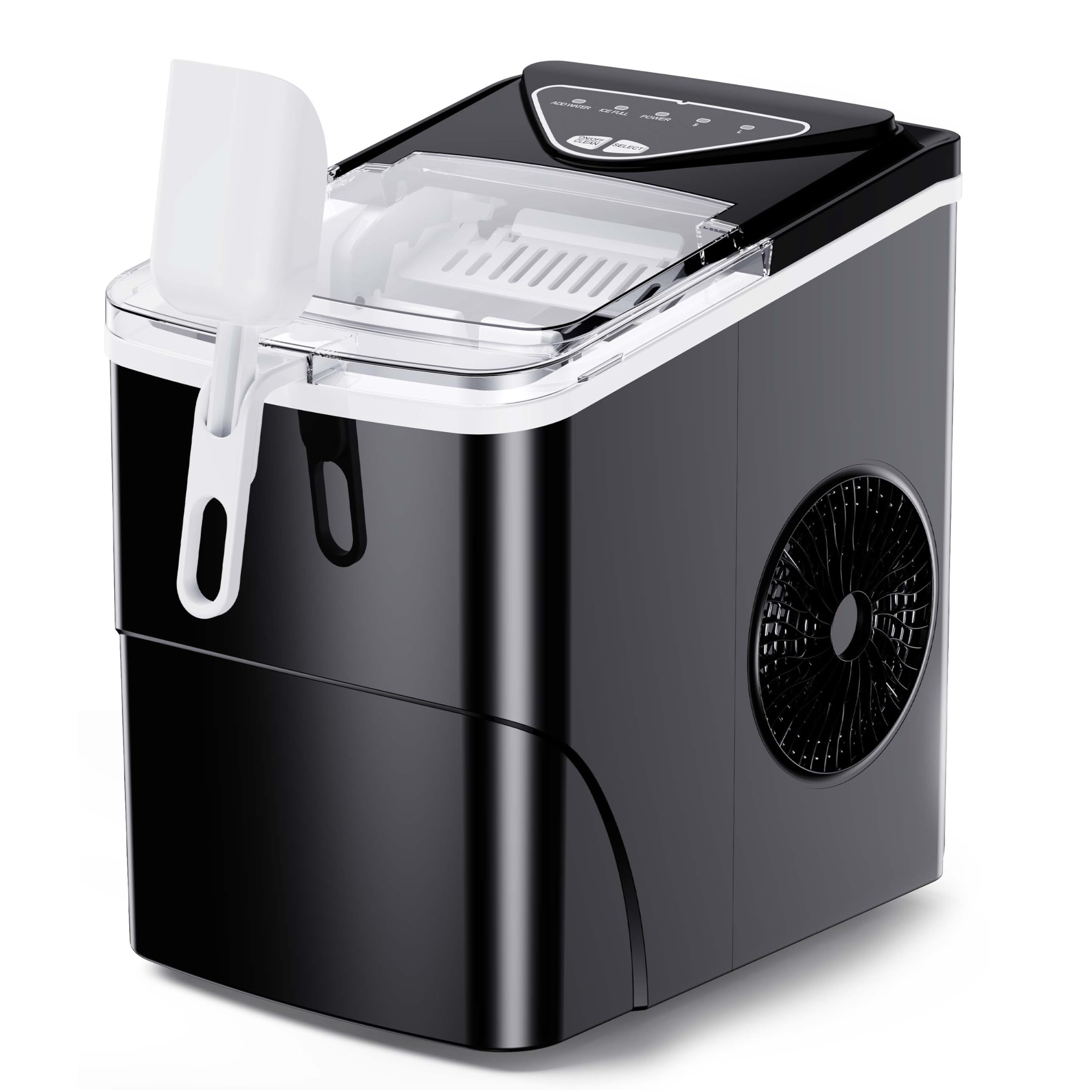 Silonn Countertop Ice Maker, 9 Ice Cubes in 6