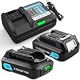 2Pack 12V 3A BL1015B Compatible with Makita 12V Battery and Charger Set, for 12v Battery BL1015 BL1030 BL1040 BL1050 BL1060, 