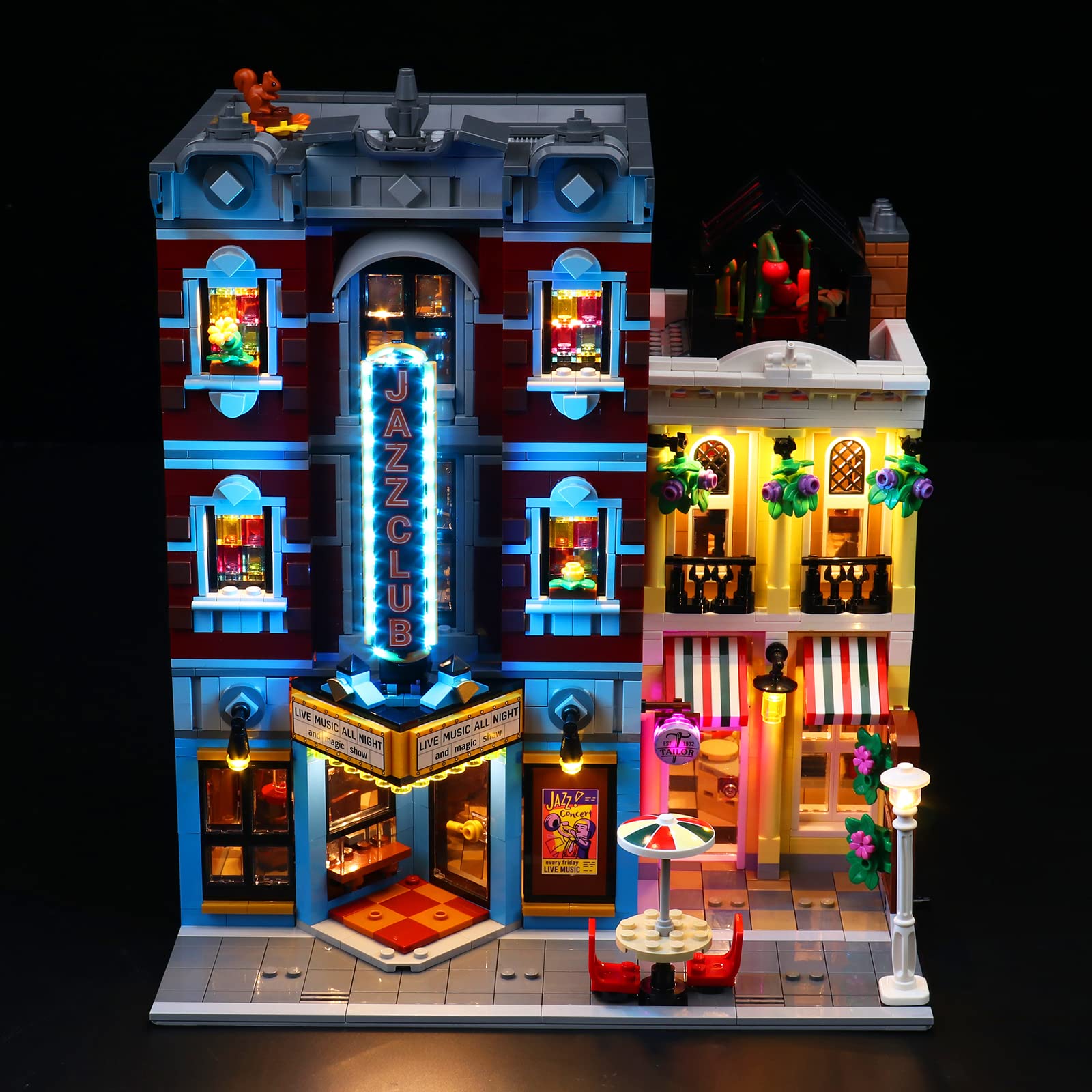 Led Light Set for Lego Jazz Club, Led Light Kit for Lego 10312 Jazz Club - Not Include Models, Just Light Set (Standard Version)