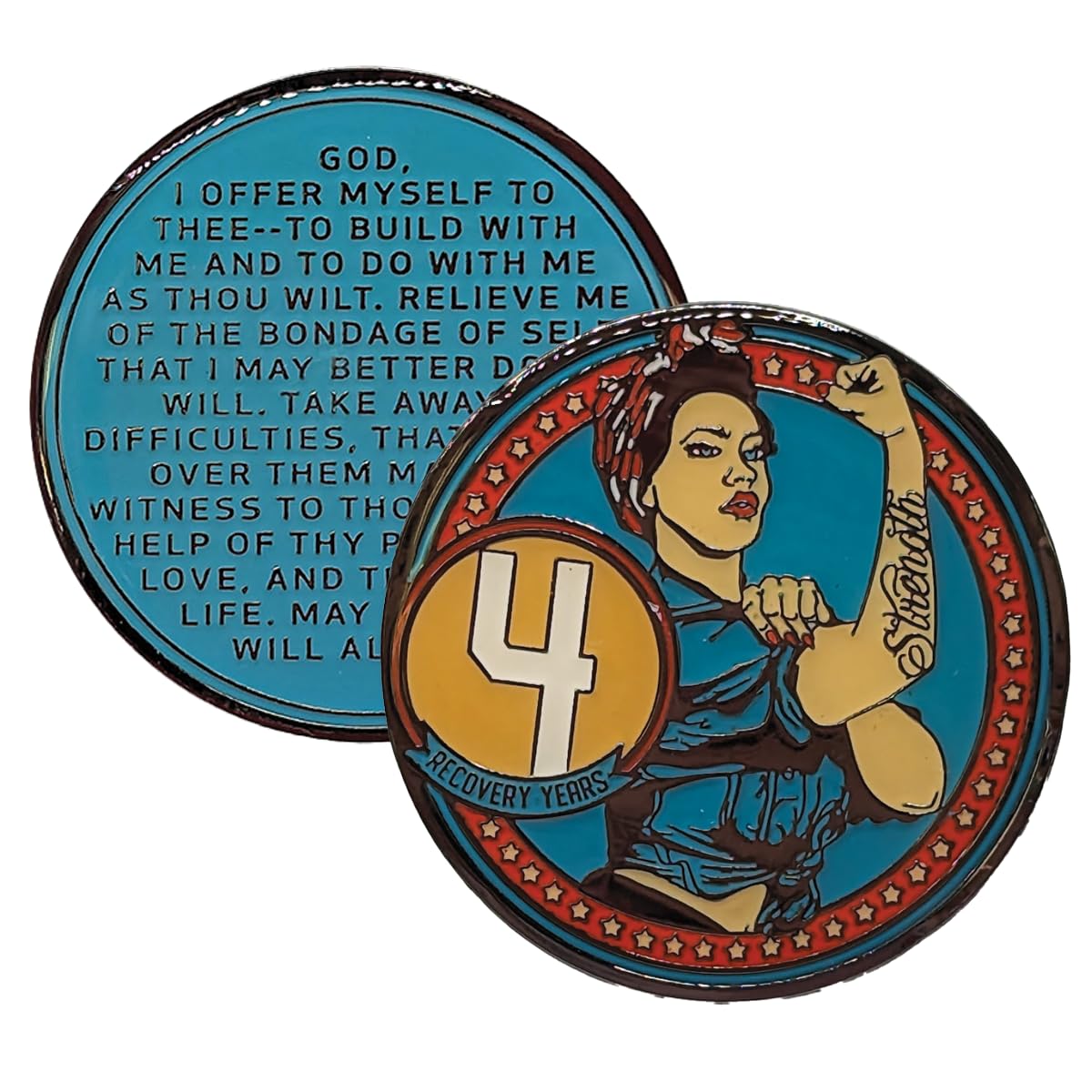 Rosie Recovery Strength Recovery Medallion AA Chip in Years 1-50 (Year 4)