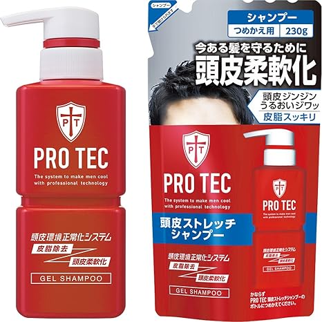 Amazon Pro Tec プロテク 頭皮ストレッチシャンプー 本体ポンプ300g 詰め替え230g セット 医薬部外品 プロテク Pro Tec 育毛 養毛用シャンプー 通販