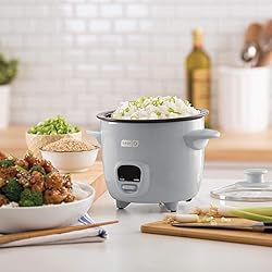 Dash DRCM200RMGY04 Mini Rice Cooker Steamer with