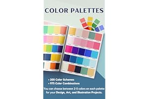 Color Palette Book: 205 Color Schemes, Inspiration for Graphic Designers, Illustrators and Artists, 975 Color Combinations.