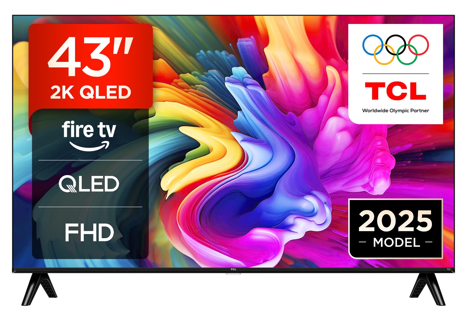 TCL 43SF560 – 43-inch QLED Direct Smart Full HD LED TV with Fire TV and HDR, Metallic Design, Frameless