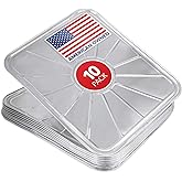 Disposable Foil Oven Liners (10 Pack) Oven Liners for Bottom of Electric Oven and Gas Oven - Reusable Oven Drip Pan Tray for 