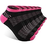 BAMBOO COOL Womens Ankle Socks Bamboo Viscose Athletic Moisture-Wicking Low Cut Running Socks Cushioned Anti-Blister