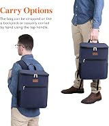Lifewit 21L Soft Cooler Backpack with Hard Liner Dark Blue 30 Cans view 7