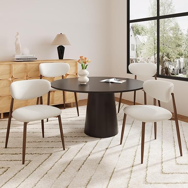 MALOL DINING CHAIRS SET OF 4, UPHOLSTERED DINING...