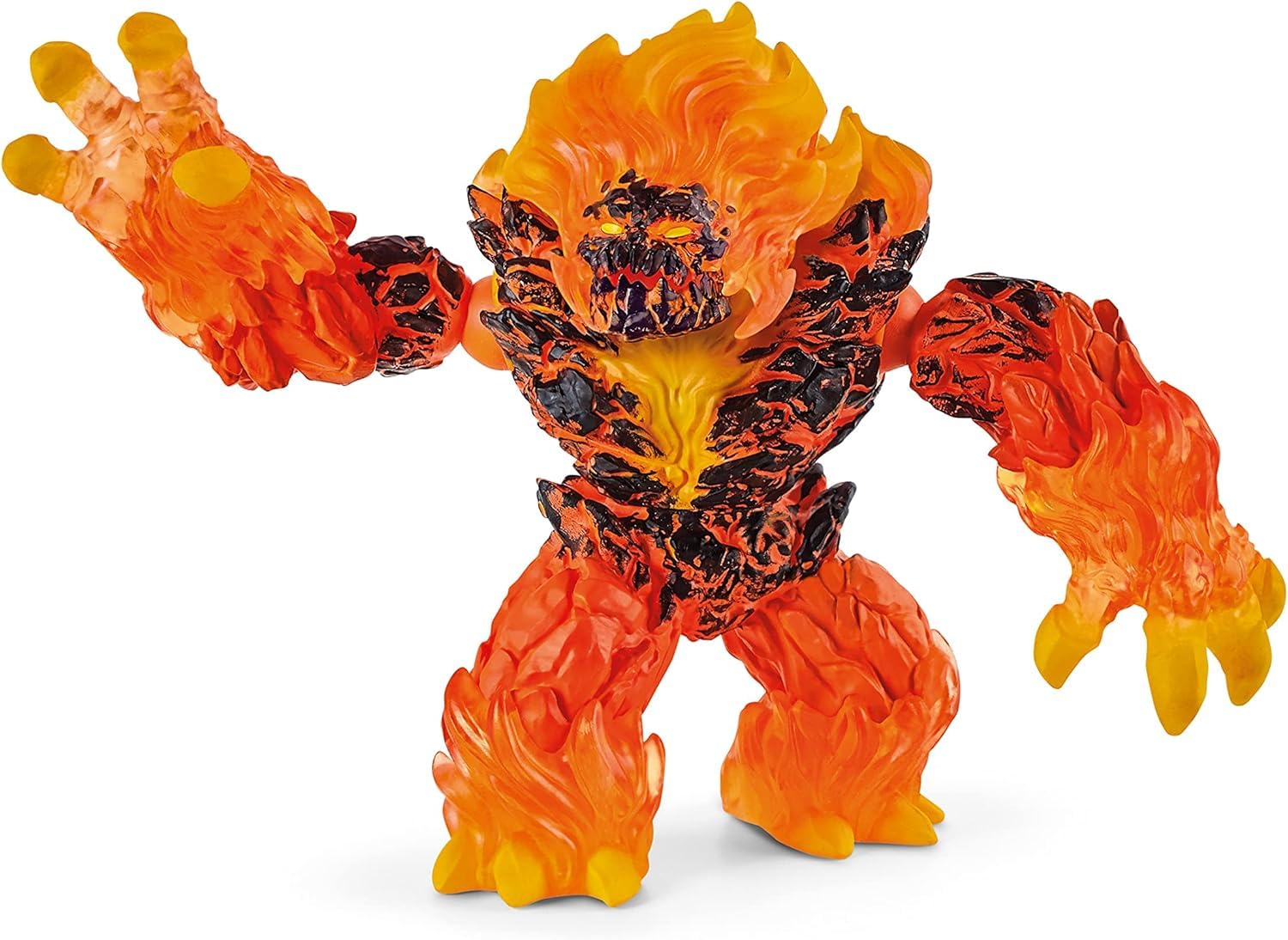 SCHLEICH Eldrador Creatures - 7" Lava Smasher Monster - Fun Movable Magma Monster Action Figure for Boys and Girls - Fantasy Fire Beast Figurine - Durable Elemental Creature - Toys for Kids Ages 7+