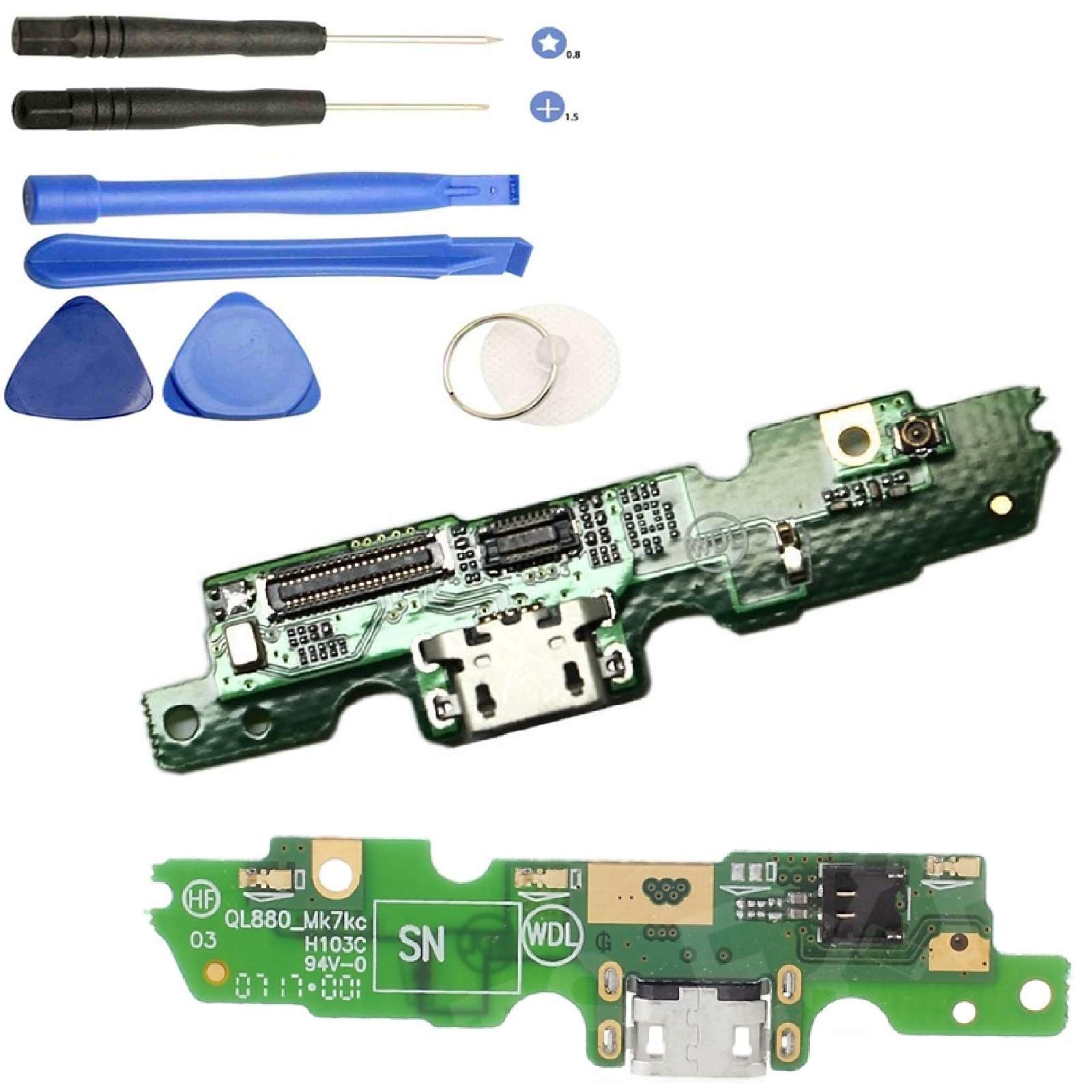 iReplaceParts Charging Port For Motorola Moto G5 Type-C Dock Connector Replacement With Lower Microphone And Tool Kit XT1671 XT1672 XT1675 XT1676 XT1677