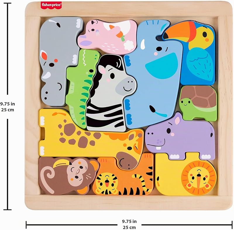 Puzzle en bois animaux jouet enfant