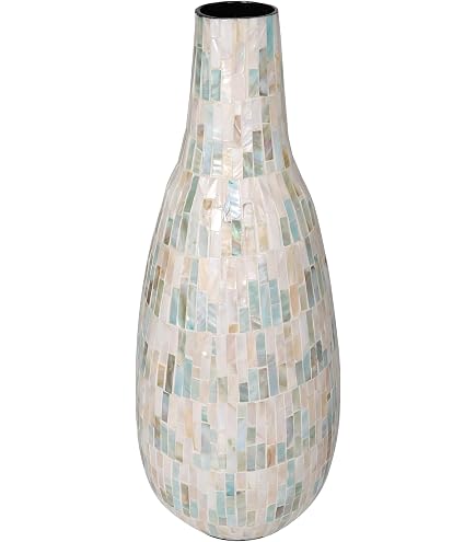 Amazon.com: Deco 79 Mother of Pearl Shell Handmade Decorative Vase