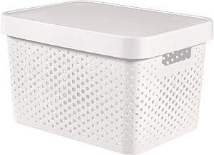 Curver Infinity Aufbewahrungsbox – 17 Liter, Mit Deckel, Skandinavisches Design