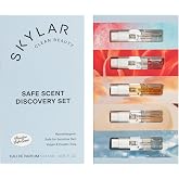 Skylar Perfume Discovery Set for Women, Mini Perfume Sampler, 5 x 1.5mL | Clean Perfume Gift Set, Vanilla Sky, Coconut Cove, Salt Air, Boardwalk Delight, Sunkissed Dahlia, Vegan &amp; Non Toxic