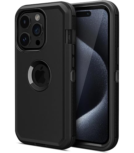 Amazon.com: for iPhone 15 Pro Max Case, Dual Layer Shockproof Full