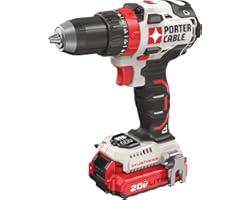 PORTER-CABLE 20V MAX Cordless Drill / Driver Kit, 1/2-Inch (PCCK607LB)