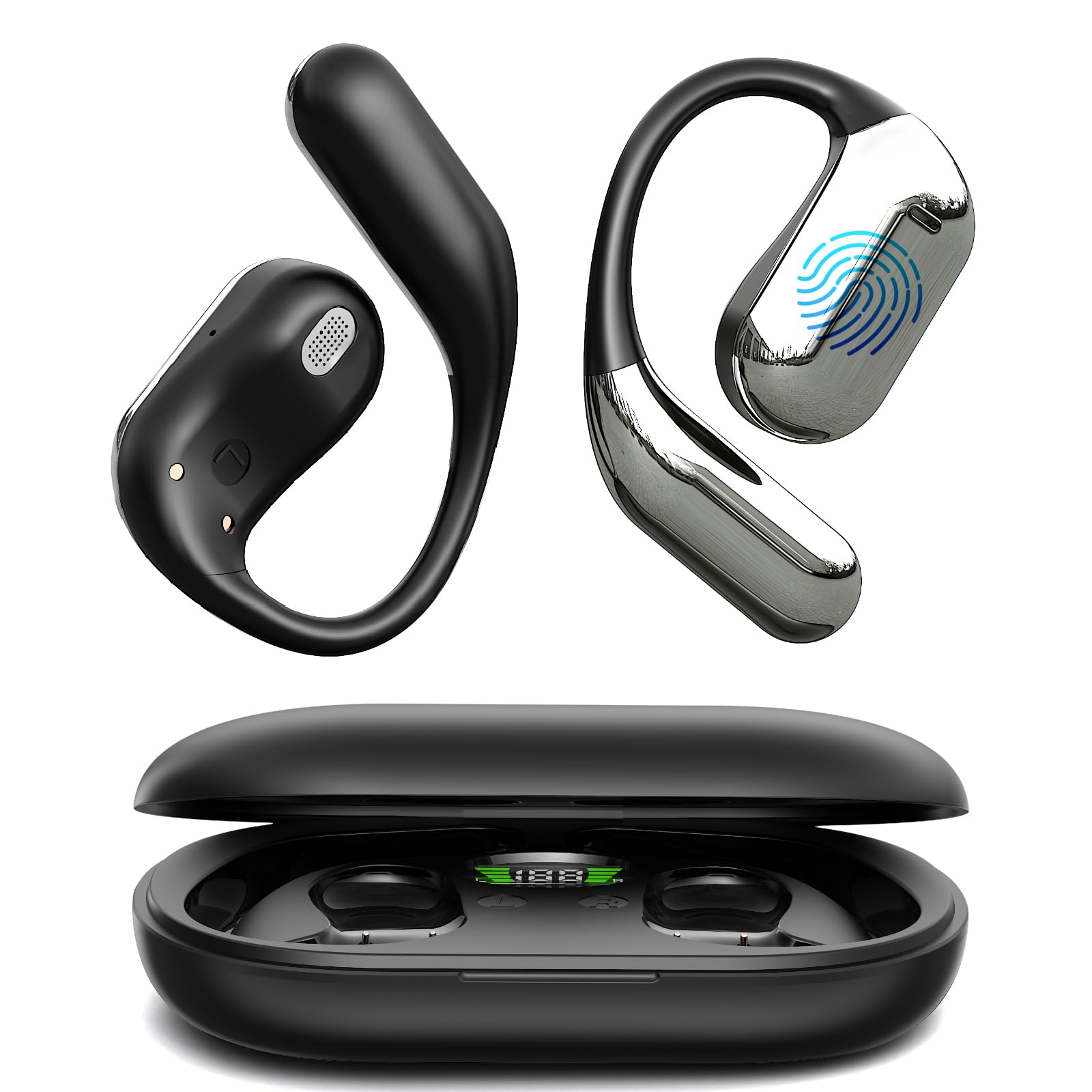 Photo 1 of ***FACTORY SEALED***AI Language Translation Earbuds Real-Time, 144 Language Translator Earbuds, 60Hr Battery & Charging Box, APP-Enabled Translator Device for Travel, Business, iOS & Android (Black)