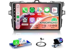 8Core 6G+128G Car Radio for Toyota Corolla 2009-2013, Rimoody Car Stereo Android 13 Carplay Android auto 9 Inch Touchscreen G