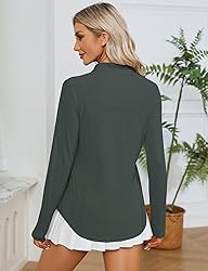 LOMON Women Hiking Shirts Quick Dry Long Sleeve
