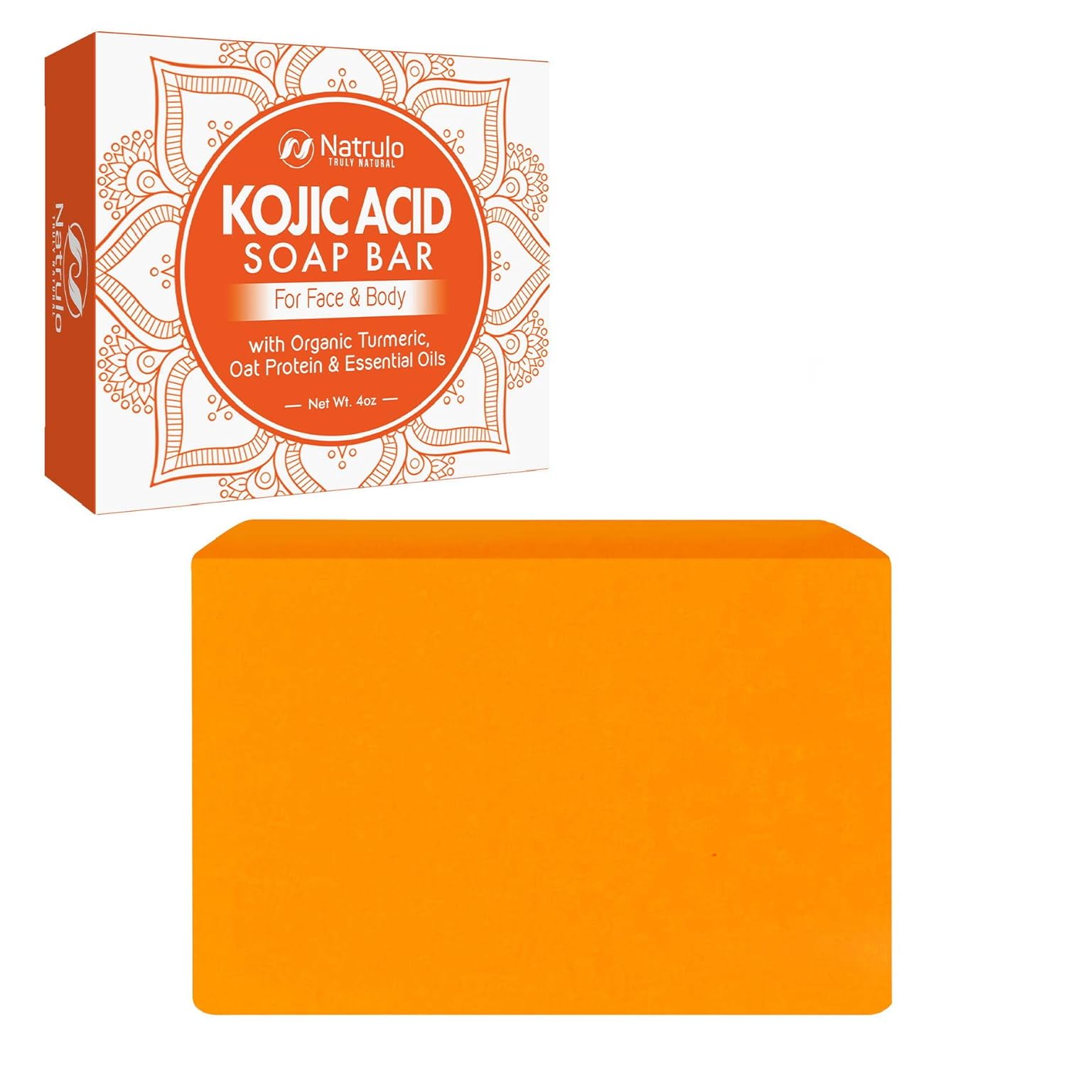 Kojic Acid Soap Face & Body Wash – Natural Brightening, Lightening Skin Cleanser Dark Spot Corrector Acne Scar Remover with Turmeric, Oat Protein & Essential Oils – Brightens, Lightens the Whole Body: Beauty